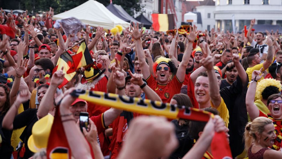 Брюксел празнува исторически втори полуфинал на Белгия