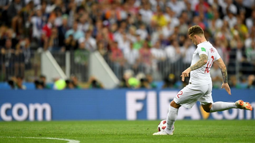 Великолепен гол на Трипиер от фаул откри резултата на Хърватия - Англия