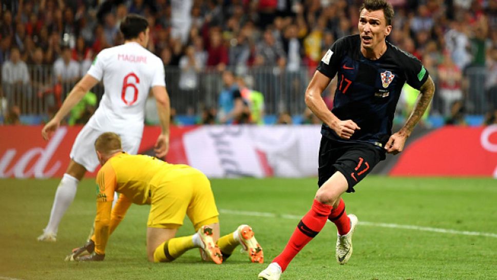 Гол на Манджукич в продълженията приближи Хърватия до победата срещу Англия