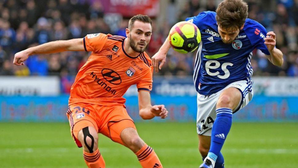 Лион изпусна аванс от два гола срещу Страсбург (видео)