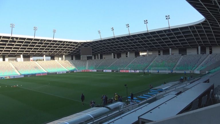 Стадион "Стожице", където ще играят Словения и България