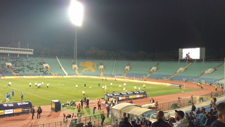 България и Кипър на терена преди третия мач от Лигата на нациите