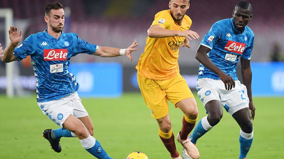 Мертенс донесе точката на Наполи в дербито срещу Рома