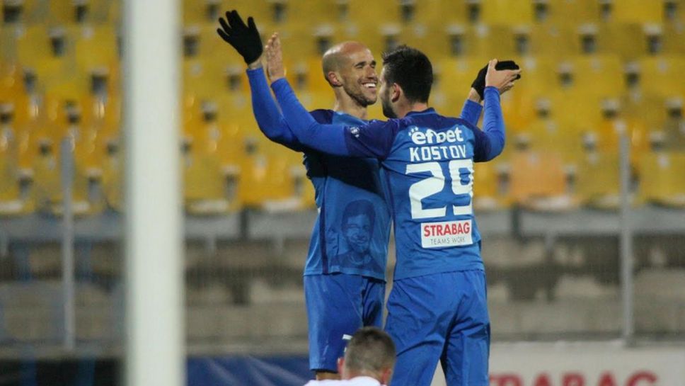 14-ти гол на Костов през сезона и 3:0 за Левски срещу Дунав