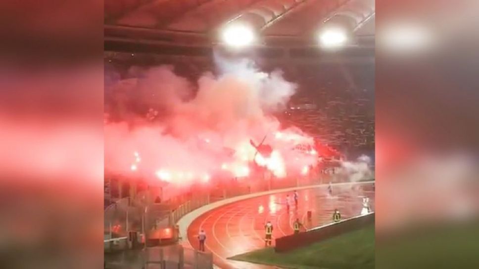 Около 10000 фенове подкрепят Айнтрахт срещу Лацио