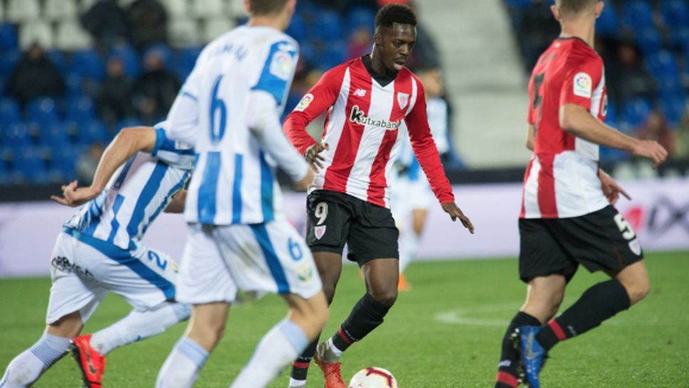 Атлетик не игра нищо и нямаше как да вкара, но пък получи бонус от Леганес