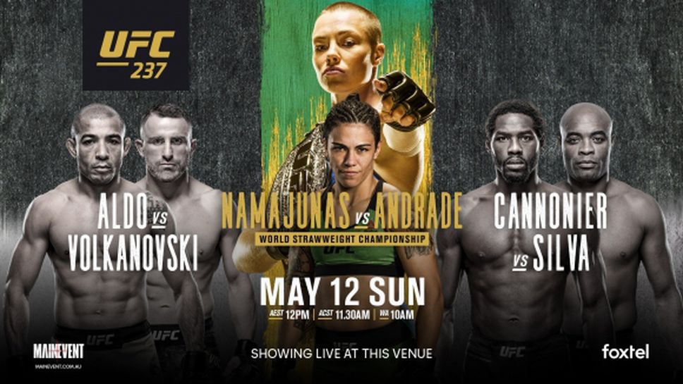UFC 237: Роуз Намахунас срещу Джесика Андраде (видео)