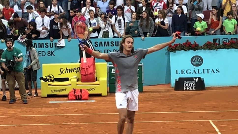 Циципас елиминира шампиона Зверев в Мадрид