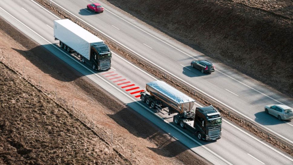 Решение за безопасност от Volvo Trucks помага на водачите да поддържат дистанция
