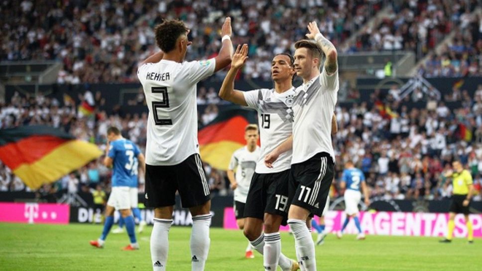 8:0 и пълен актив от точки, но Германия не е лидер в групата си (видео)