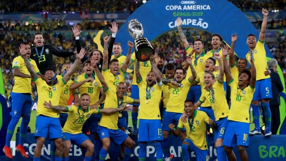 Бразилия не допусна изненада и за пети път триумфира в Копа Америка на своя земя (видео+галерия)