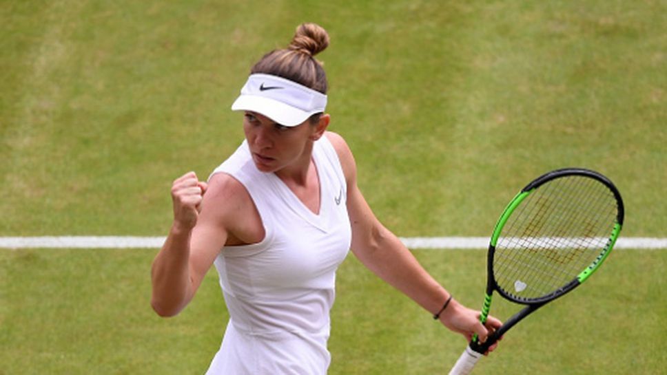 Симона Халеп се пребори с китайка и за втори път е на 1/2-финал в Лондон