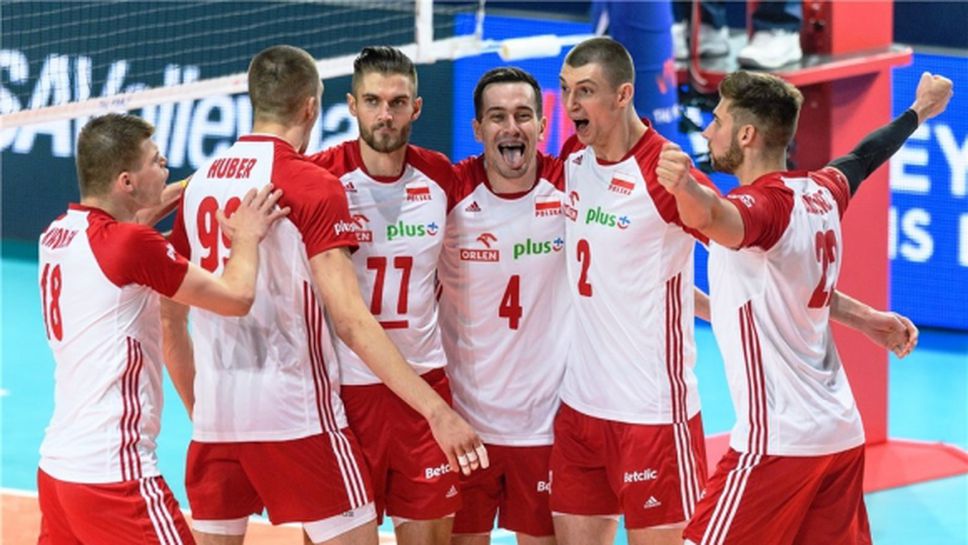 Полша на полуфинал в Лигата на нациите след обрат срещу Иран (видео + снимки)