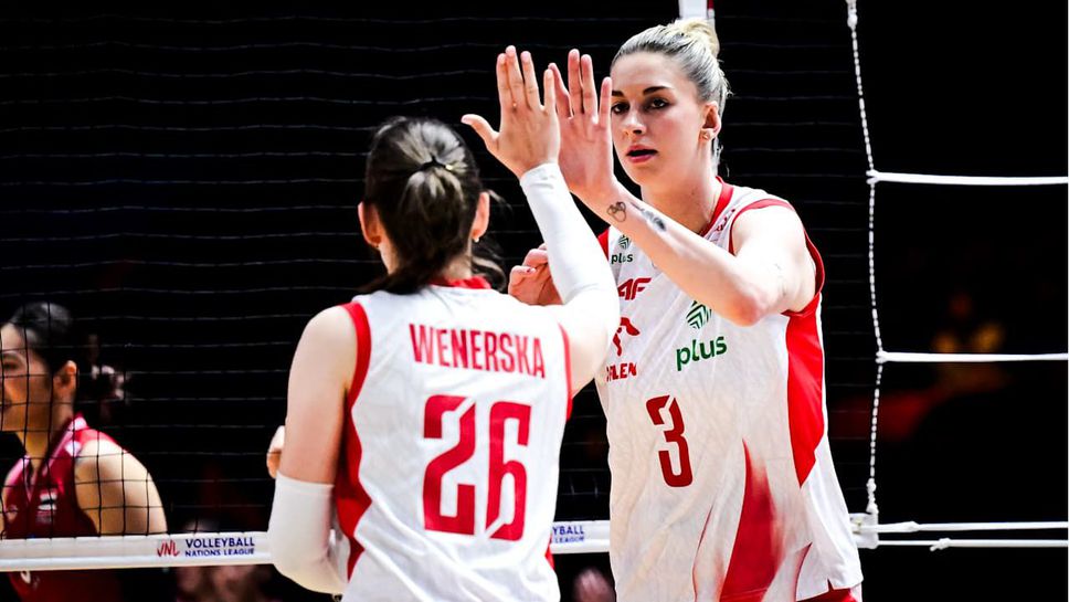 Волейболистките от женския национален отбор на Полша записаха първите си