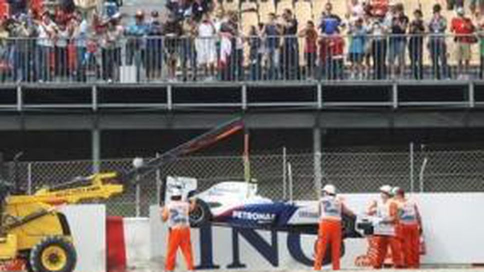 БМВ пробват да възстановят болида на Хайдфелд за квалификацията в Барселона