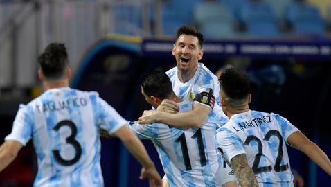 Аржентина на полуфинал на Копа Америка, Меси с гол и две асистенции