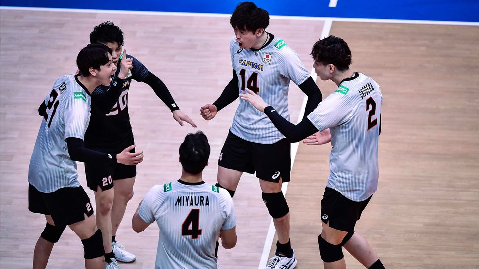 Япония измъкна победа над Китай и се класира за финалите във VNL