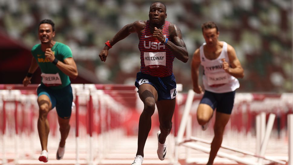 Световният шампион на 110 метра с препятствия Грант Халоуей направи сериозна заявка за златото