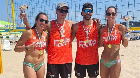 Калчев и Механджийски и Мишонова и Николова спечелиха турнира по плажен волейбол в Приморско
