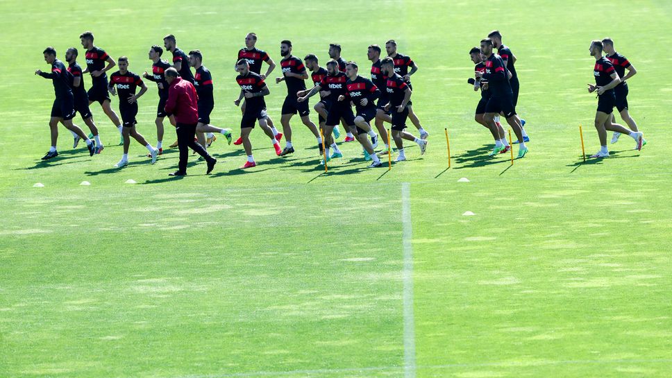 Официална тренировка на националите преди домакинството на Литва