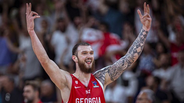 Националният отбор на Грузия по баскетбол регистрира първата си победа