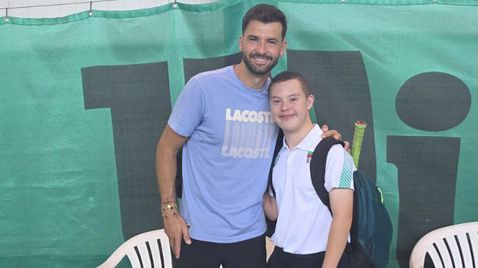 Григор Димитров - лице и посланик на Световното първенство за спортисти със Синдром на Даун