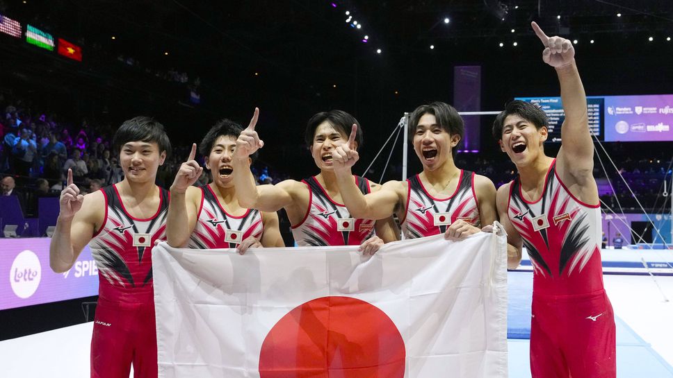 Япония спечели отборната титла при мъжете на Световното по спортна гимнастика