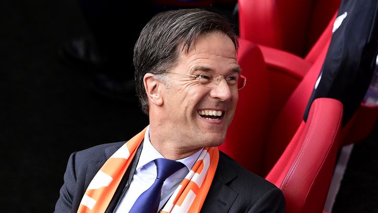 Нидерландският премиер Марк Рюте си направи днес закачка с президента