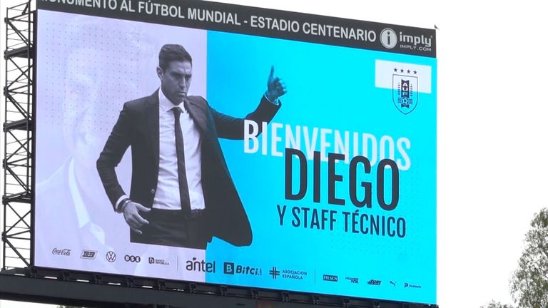 Диего Алонсо с официално представяне като селекционер на Уругвай