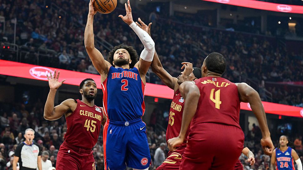 Лидерът на Изток Детройт с важен успех срещу Кливланд