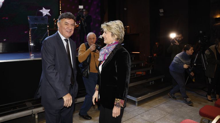 Президентът на Българския футболен съюз Борислав Михайлов присъства на предстоящата