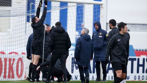  Мач от гръцкото състезание беше отсрочен поради друга височина на вратите 