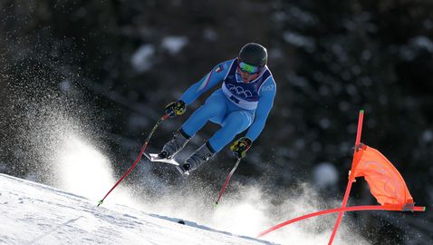 Трима италианци в челото във втората тренировка преди олимпийското спускане