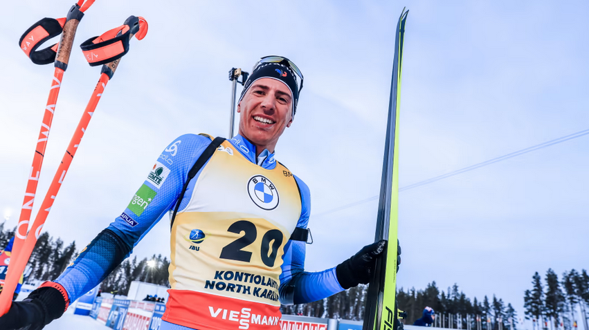 Победа за Кантен Фийон Майе в спринта за Световната купа в  Контиолахти, Владимир Илиев е 16-и