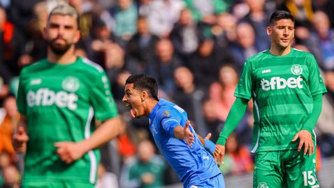  Хебър 0:1 Левски, бразилец откри головата си сметка за 