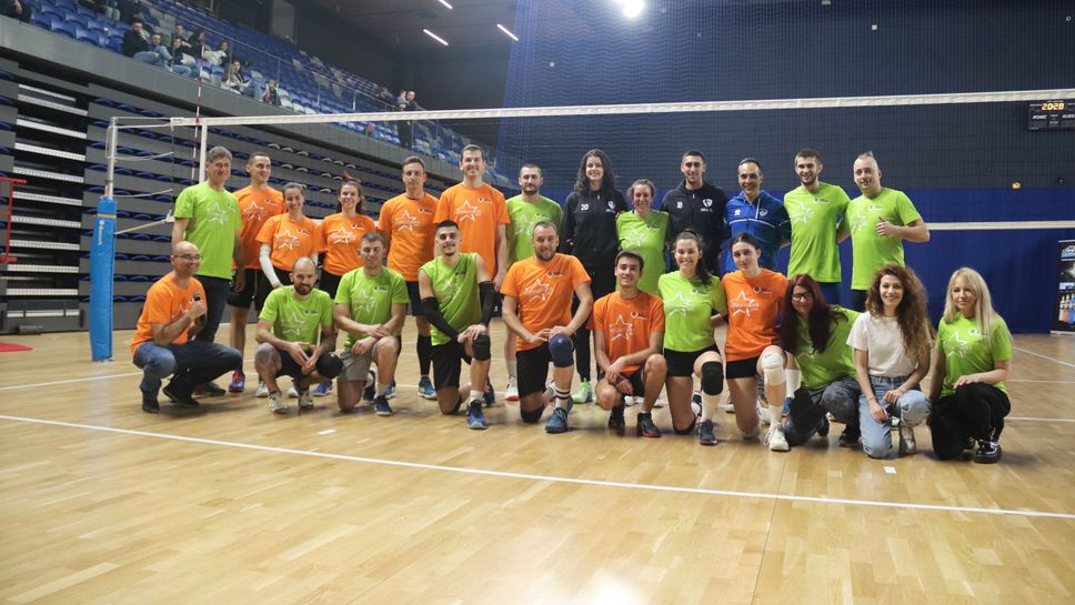 Благотворителният Мач на звездите във Volley Mania допринесе с 1700 лева за добро дело