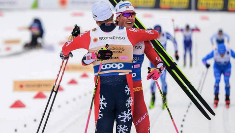 Клаебо с 4 световни титли в Трондхайм и общо 13! Норвегия спечели отборния спринт