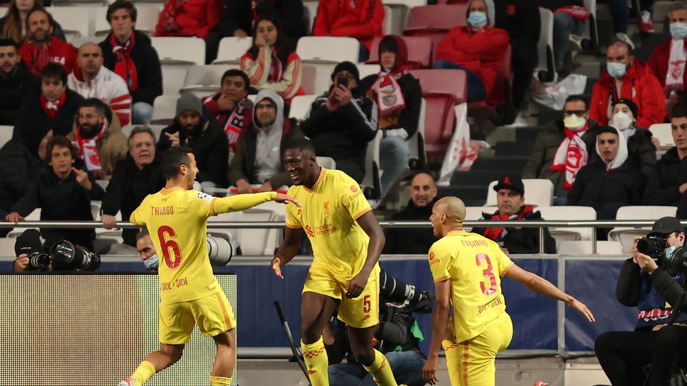 Бенфика - Ливърпул, първи 1/4-финален сблъсък от ШЛ (05.04.2022)