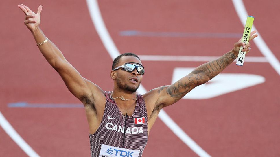 Щафетата на Канада на 4 по 100 м оглави световната ранглиста за сезона