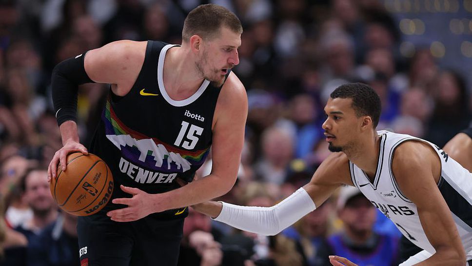 Йокич се развихри, Денвър спря победната серия на Спърс