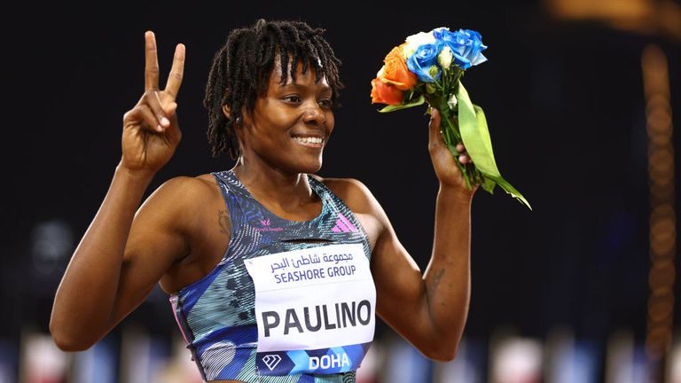 Сребърната световна и олимпийска медалистка на 400 метра Марилейди Паулино