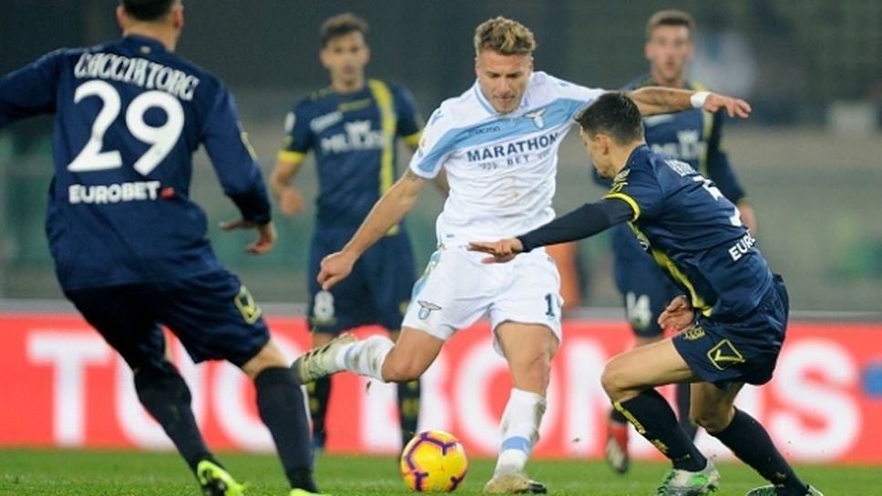 Лацио стъпи накриво срещу последния в Серия "А" (видео)