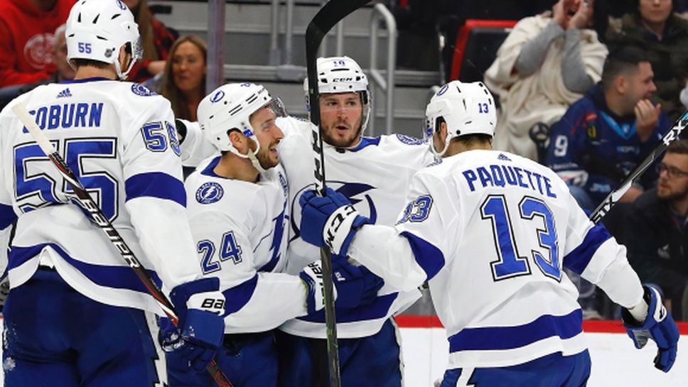 Тампа Бей и Детройт си биха дузпи, Калгари и Калъмбъс си вкараха 15 гола