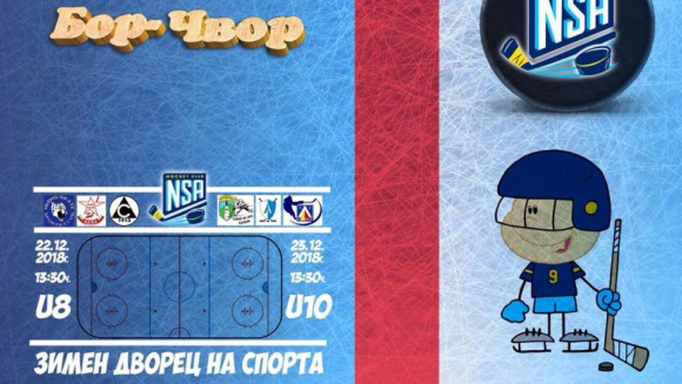 Коледен турнир по хокей за деца ще се проведе в Зимния дворец на спорта