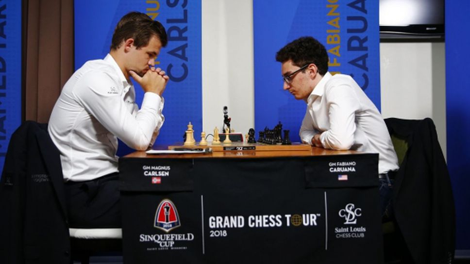 Карлсен и Каруана завършиха реми в първата партия за световната титла по шахмат