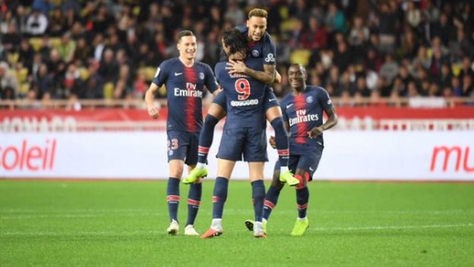 Пари Сен Жермен продължи наказателната акция в Лига 1 и срещу Монако