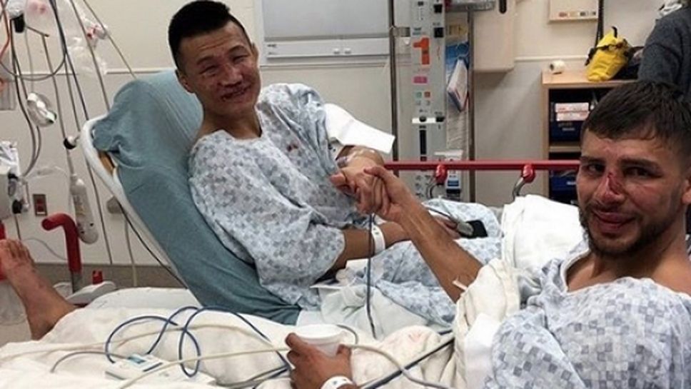 Корейското зомби и Родригес си стиснаха ръцете в болницата