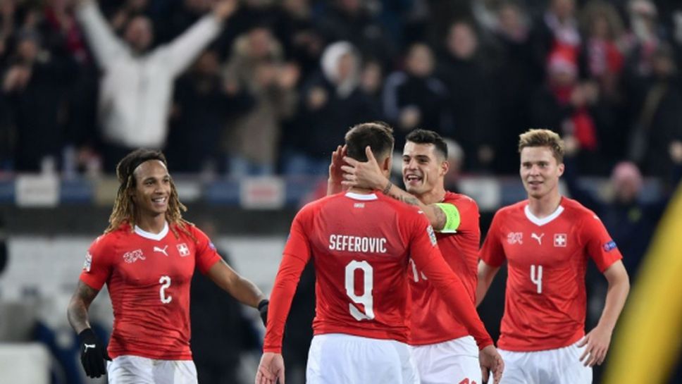 Белгия се провали срещу Швейцария в изумителен сблъсък (видео)