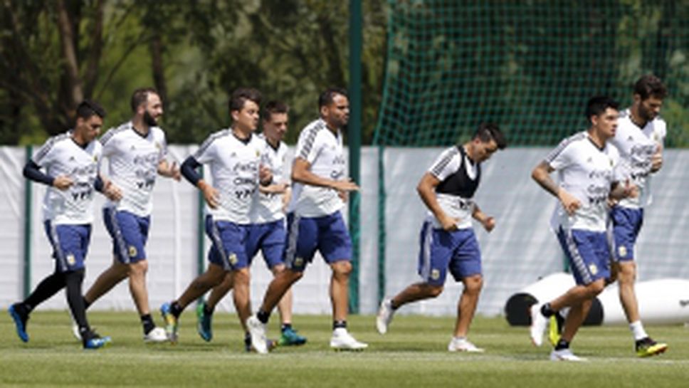 Аржентина вече тренира в Русия