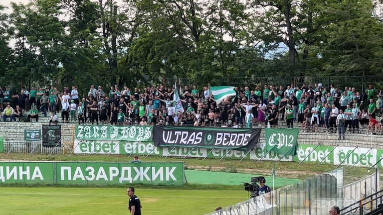Берое се радва на сериозна подкрепа на стадион "Георги Бенковиски"